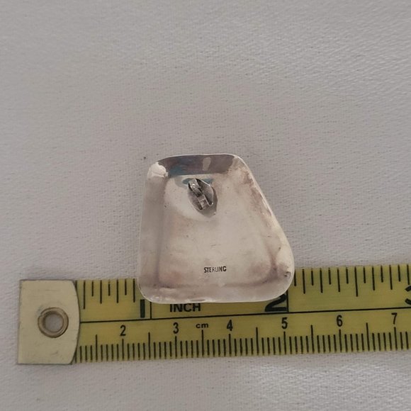 New Mexico Turquoise Earrings In Sterling Silver - Picture 5 of 8